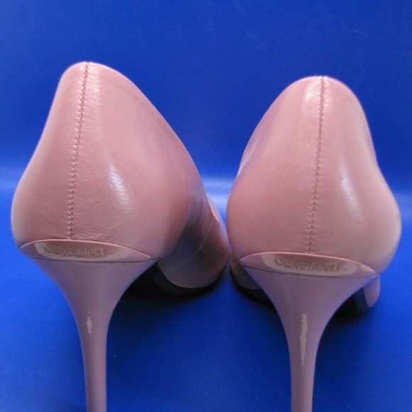 Calvin Klein Gayle Purple Leather 3.5" Heels 9.5M NWOB - Picture 8 of 16